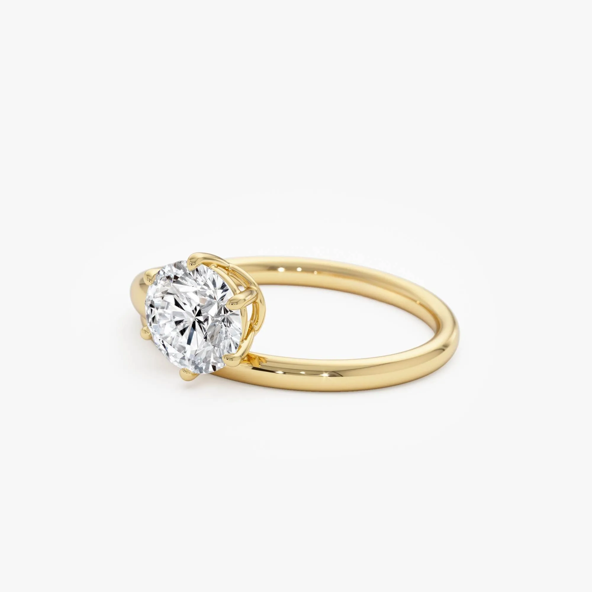 1.00 Ctw Round Lab Diamond Unique Solitaire - Image 8