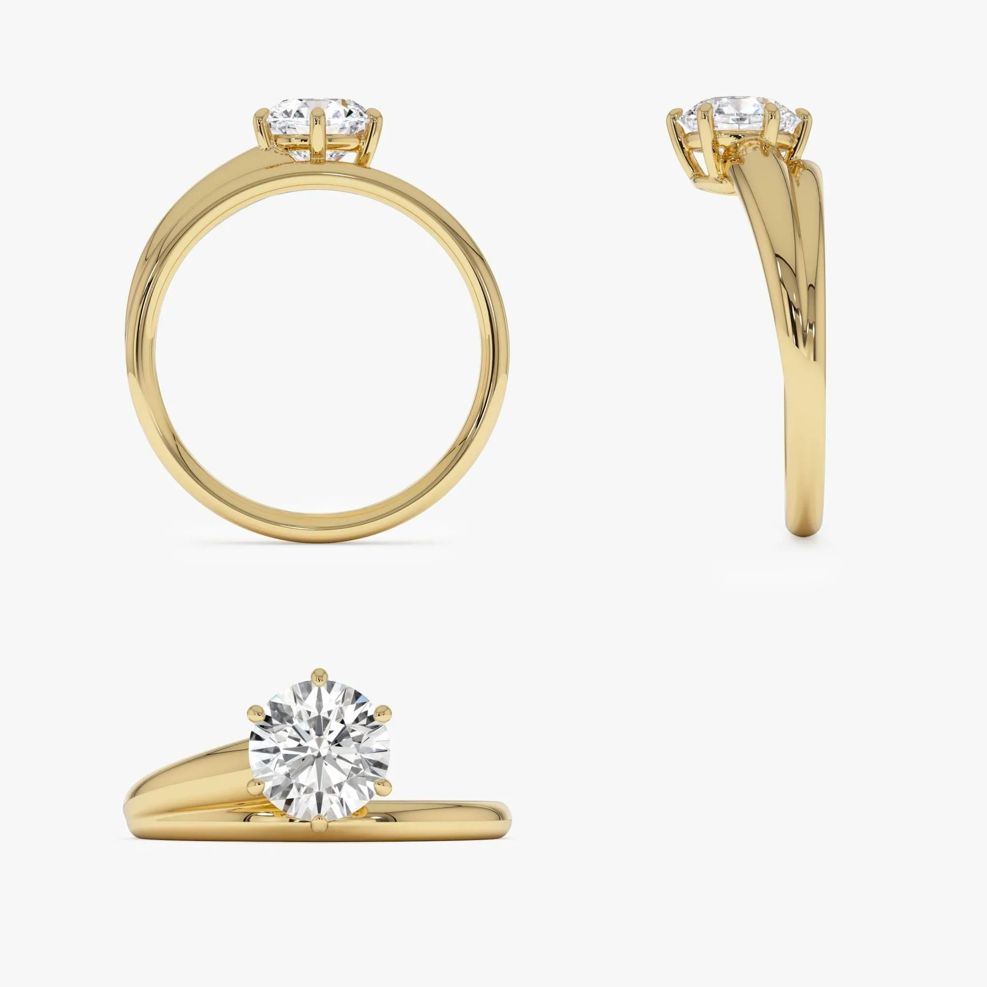1.00 Ctw Round Lab Diamond Unique Solitaire - Image 9