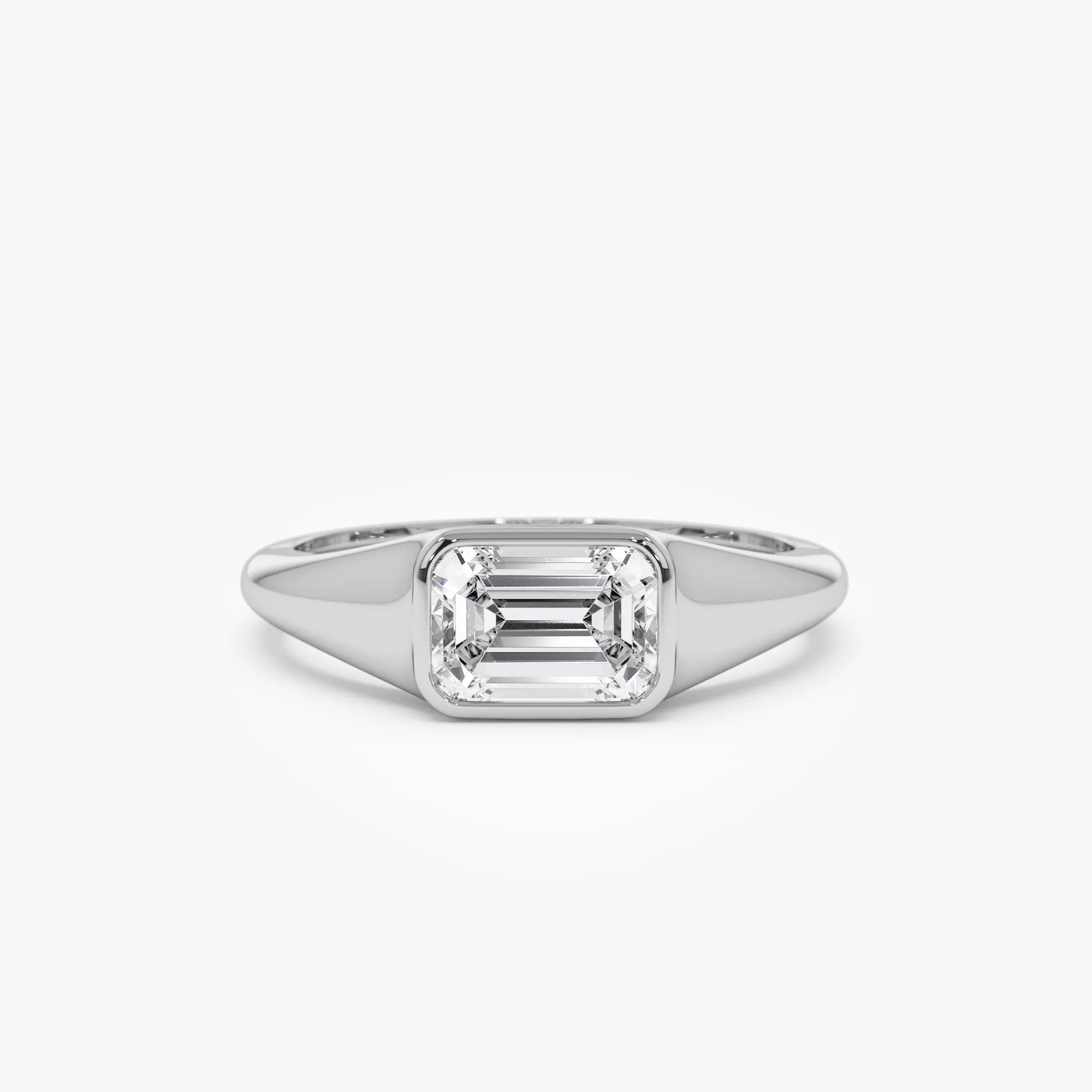 1.00 ctw Emerald Cut Lab Grown Diamond Ring - Image 8