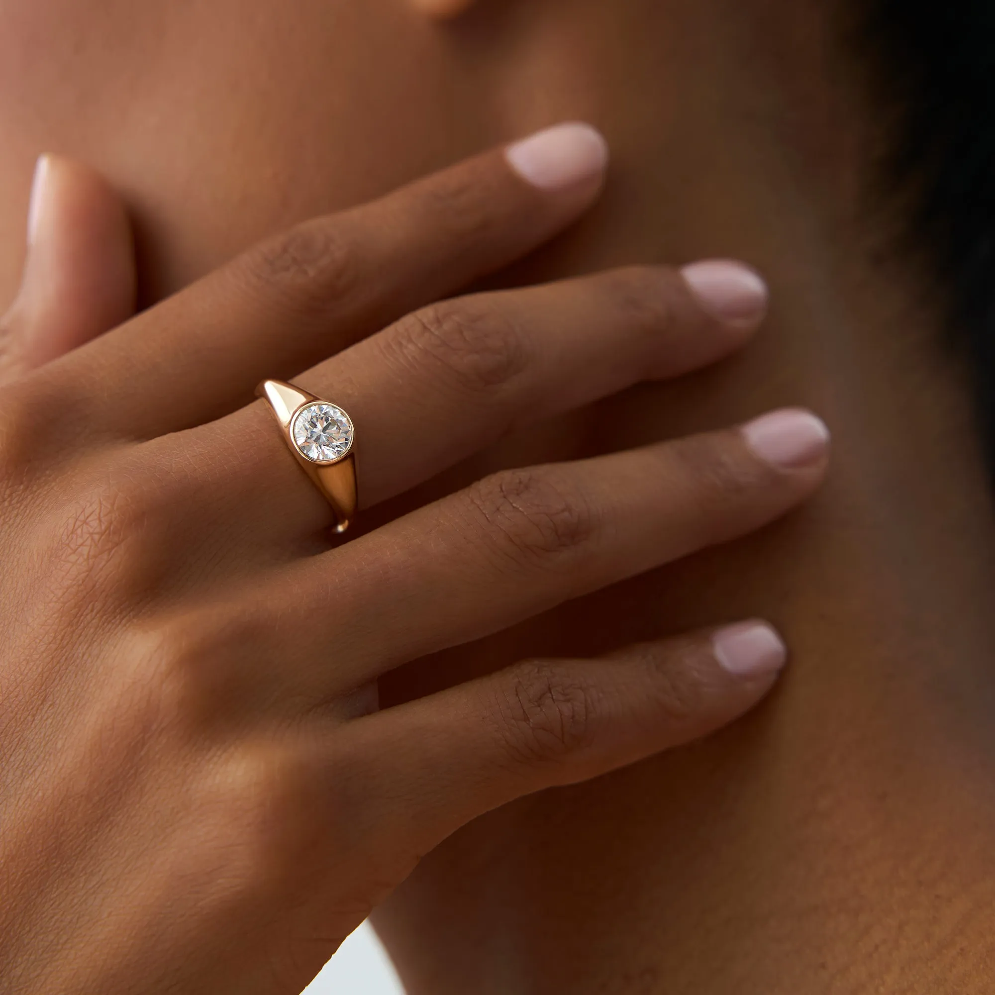 1.00 ctw Round Shaped Lab Grown Diamond Ring - Image 5