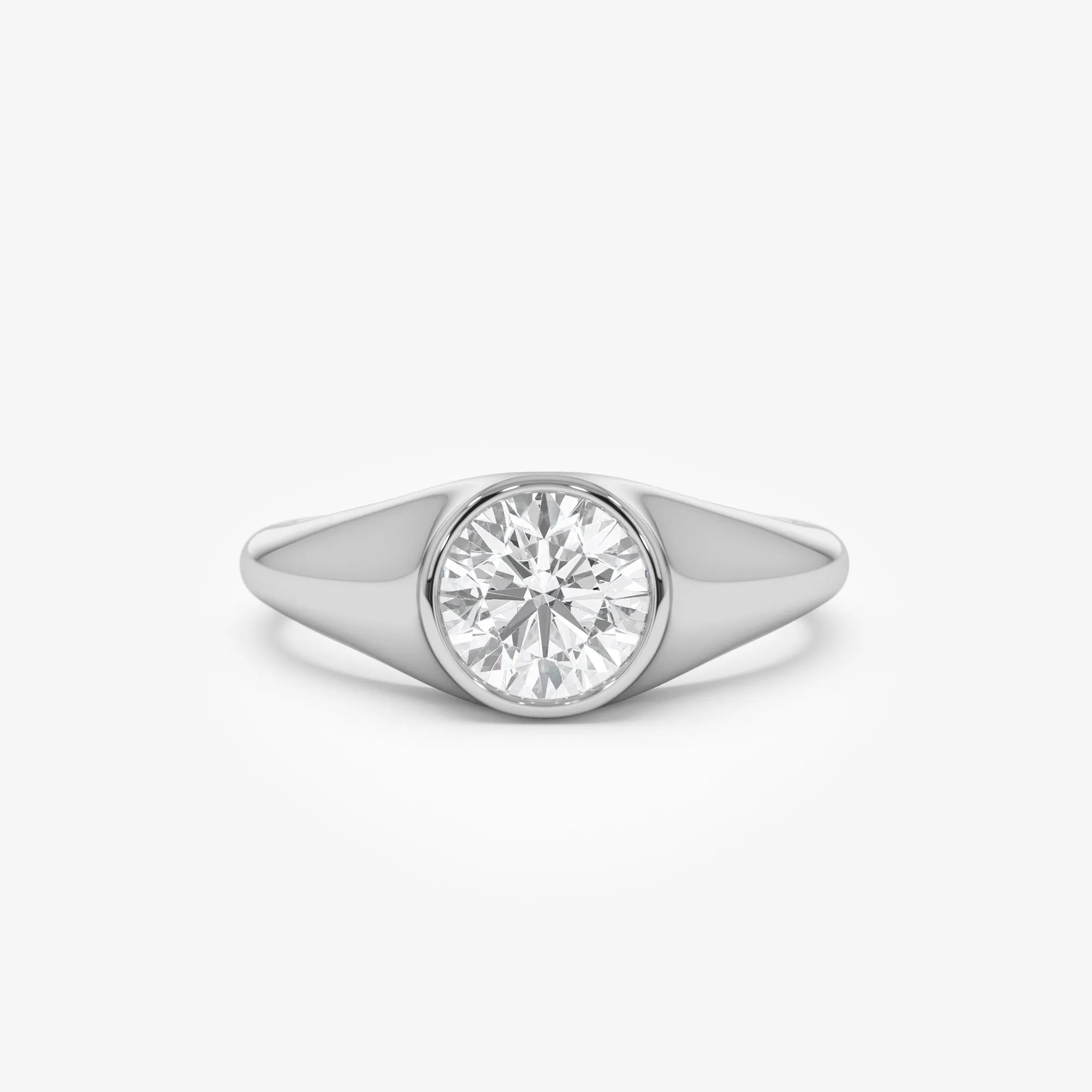 1.00 ctw Round Shaped Lab Grown Diamond Ring - Image 6