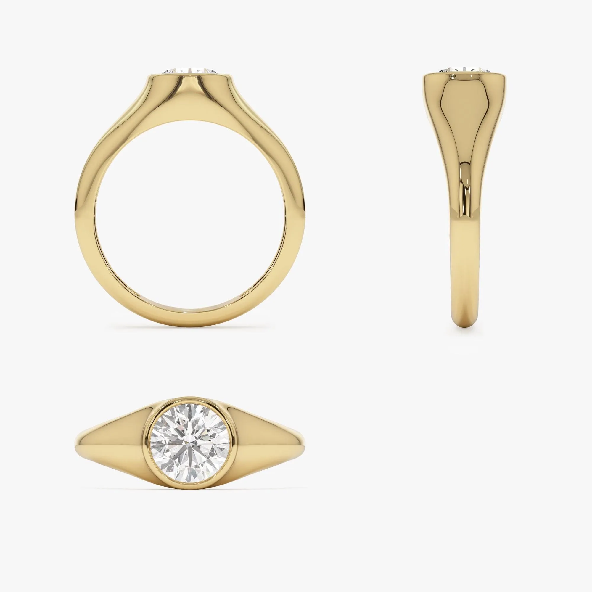 1.00 ctw Round Shaped Lab Grown Diamond Ring - Image 9