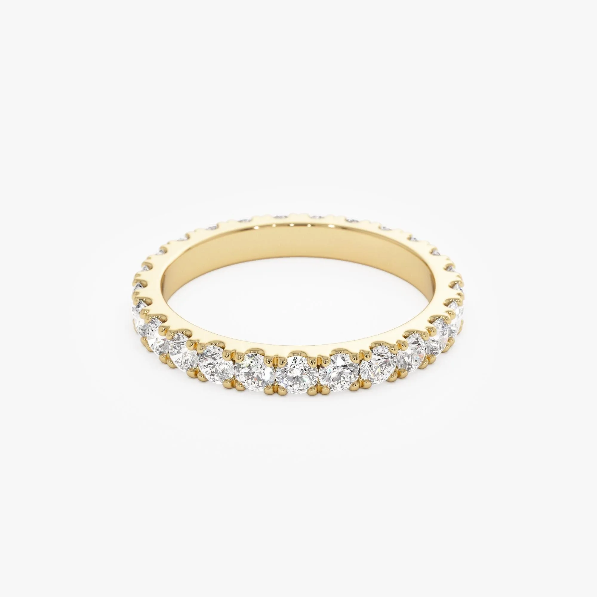 1.25 ctw Pave Setting Full Eternity Lab Grown Diamond Ring - Image 9