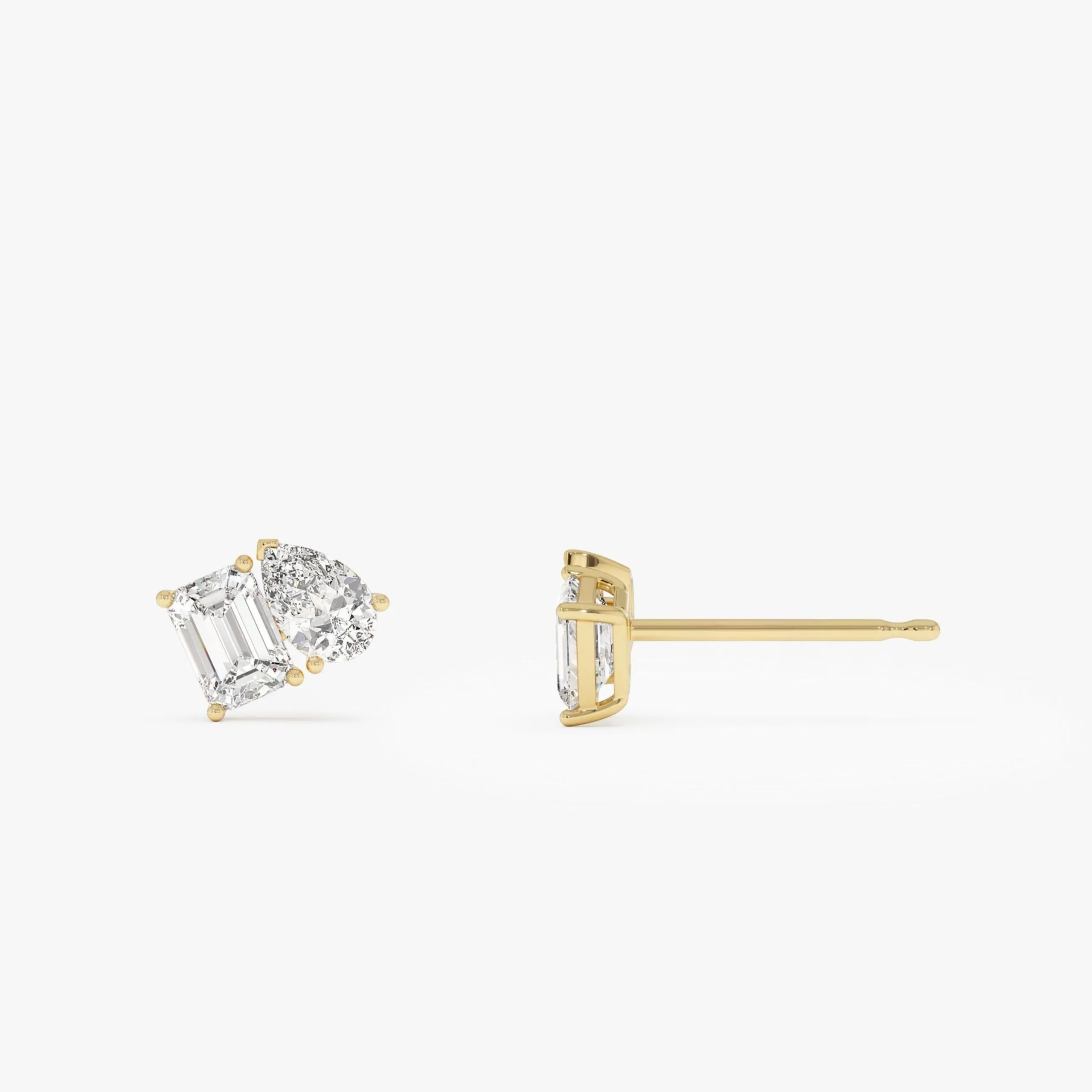 1.80 ctw Toi et Moi Lab Grown Diamond Studs - Image 3