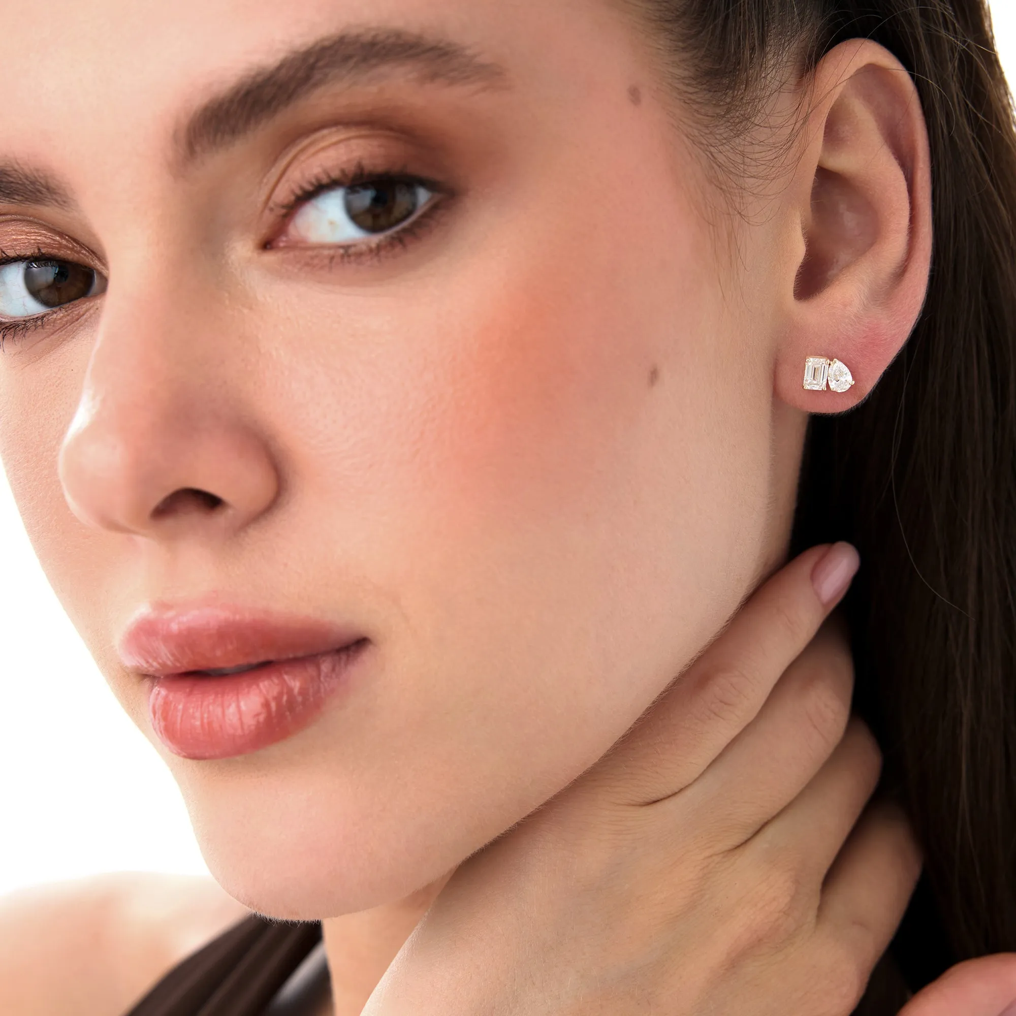 1.80 ctw Toi et Moi Lab Grown Diamond Studs - Image 6
