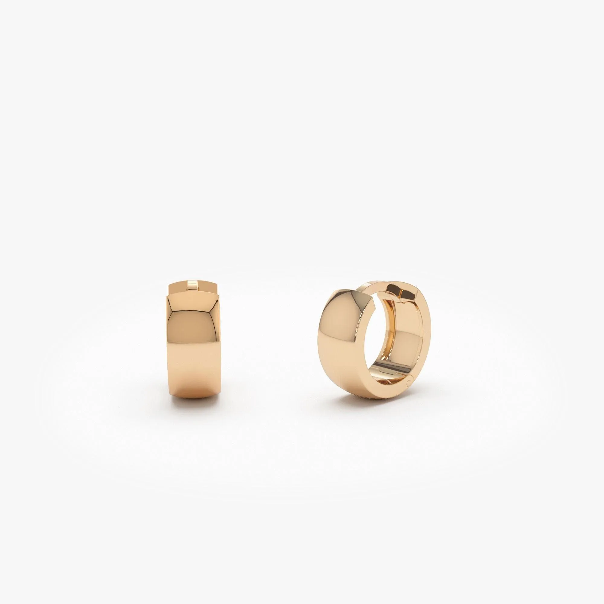15mm Chunky Gold Huggies - Image 8