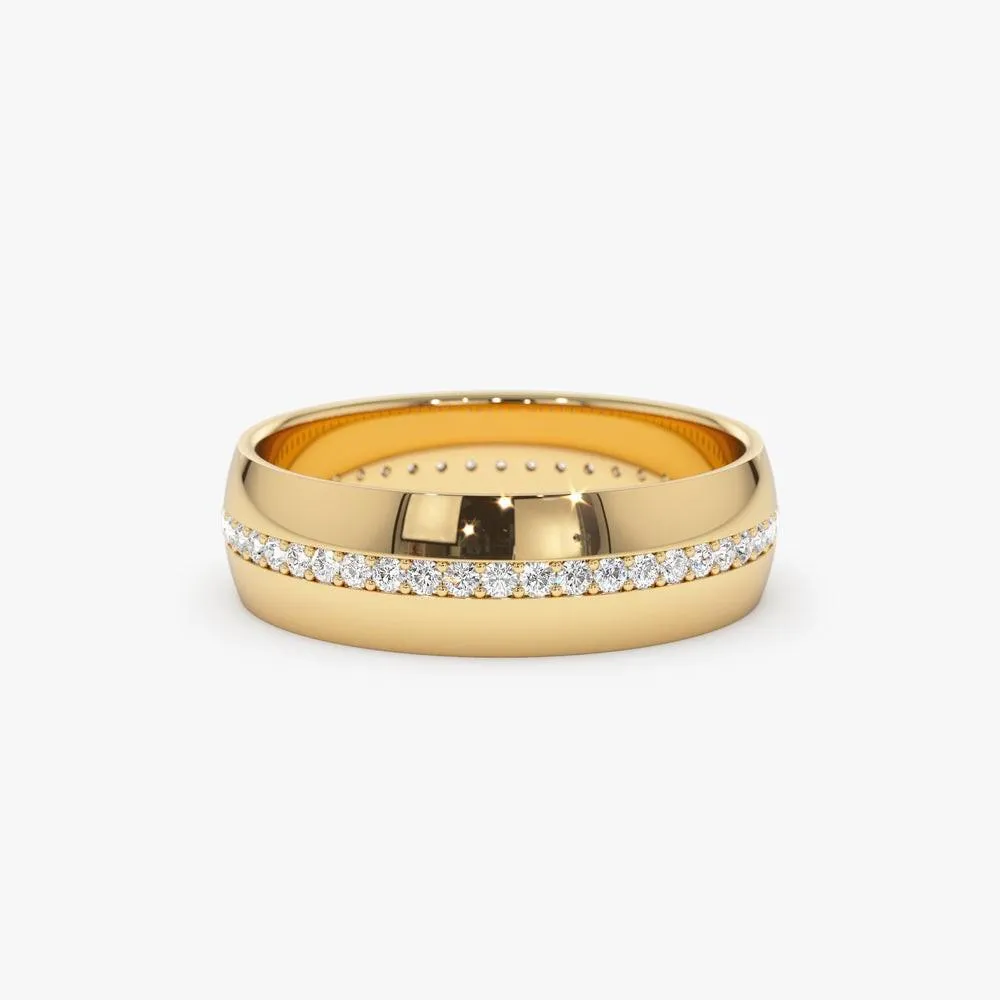 5MM Wide Full Eternity Diamond Ring