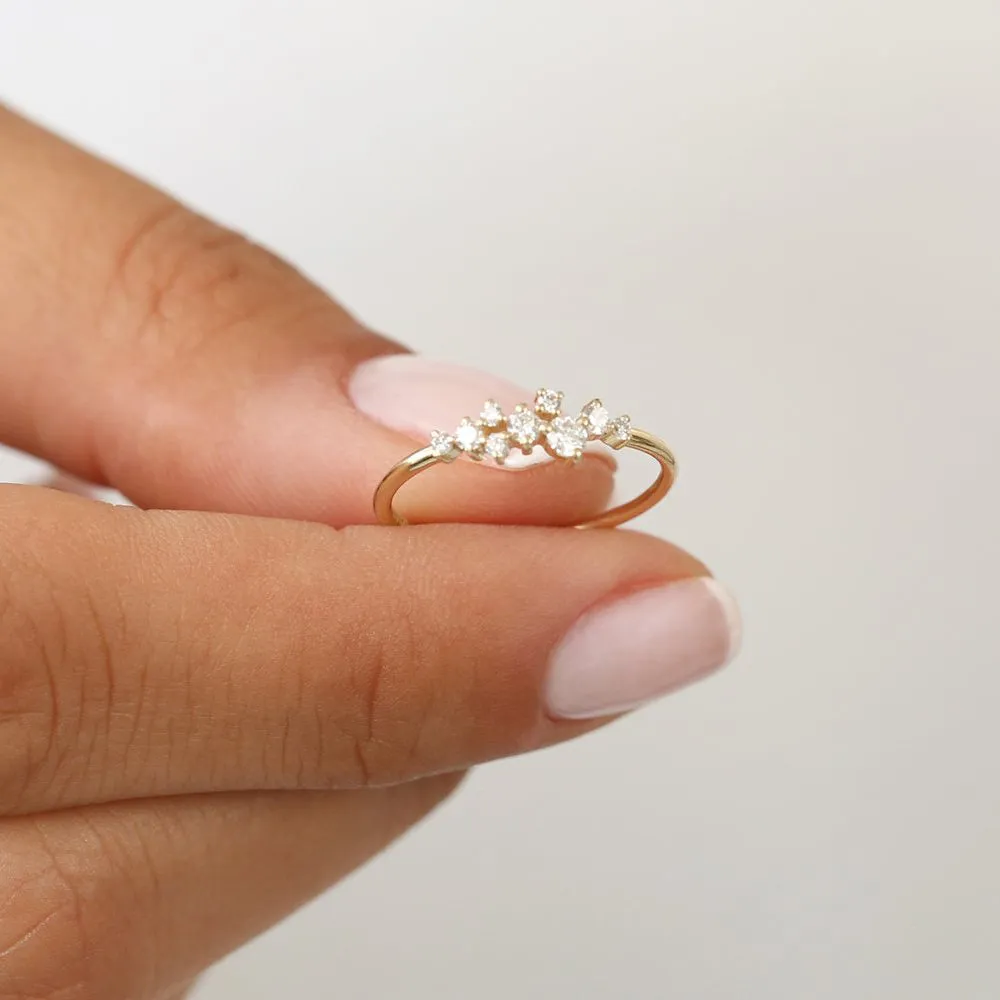 Diamond Cluster Ring - Image 4