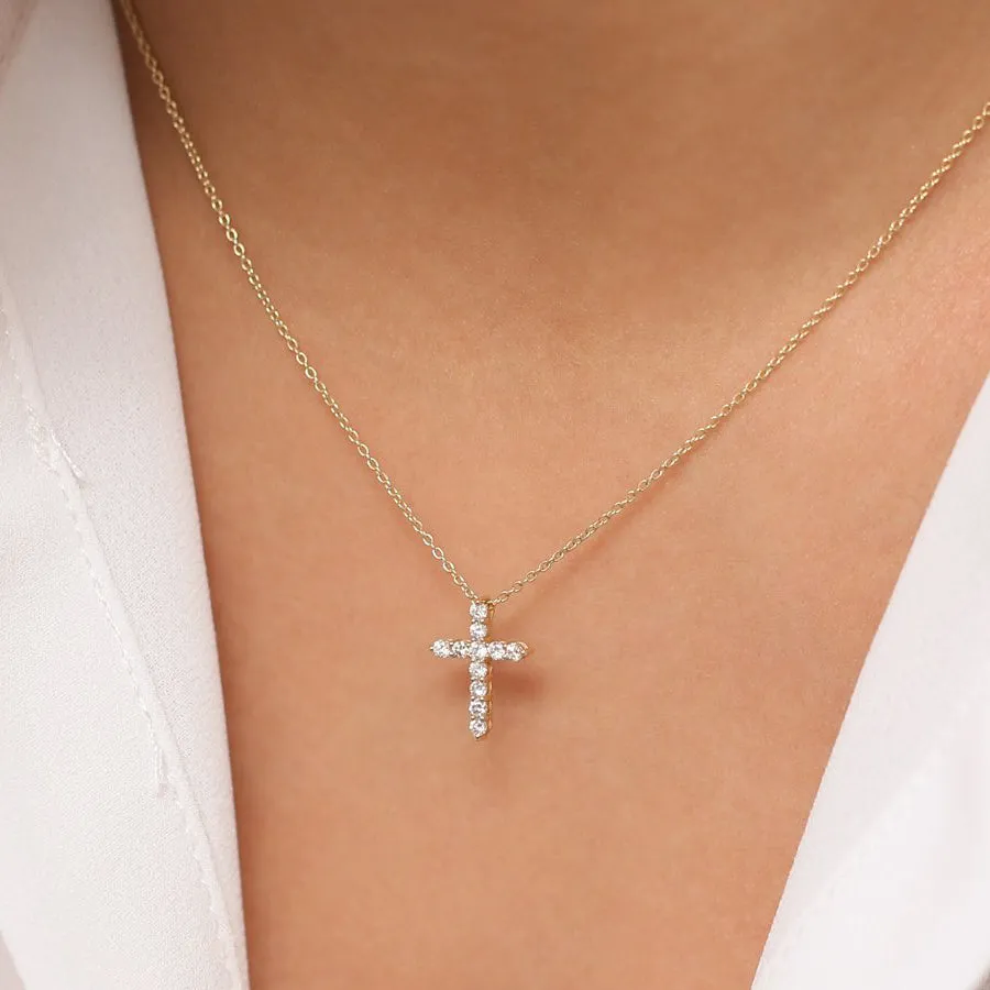 Diamond Cross Necklace - Image 2