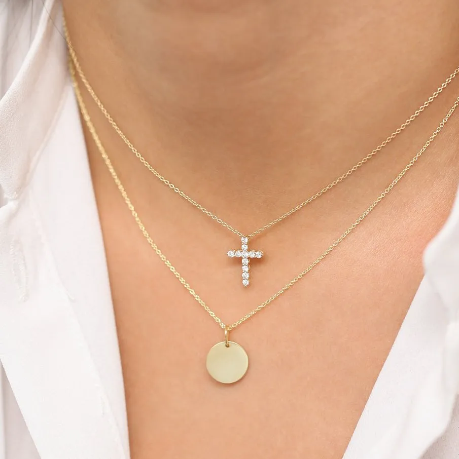Diamond Cross Necklace - Image 3