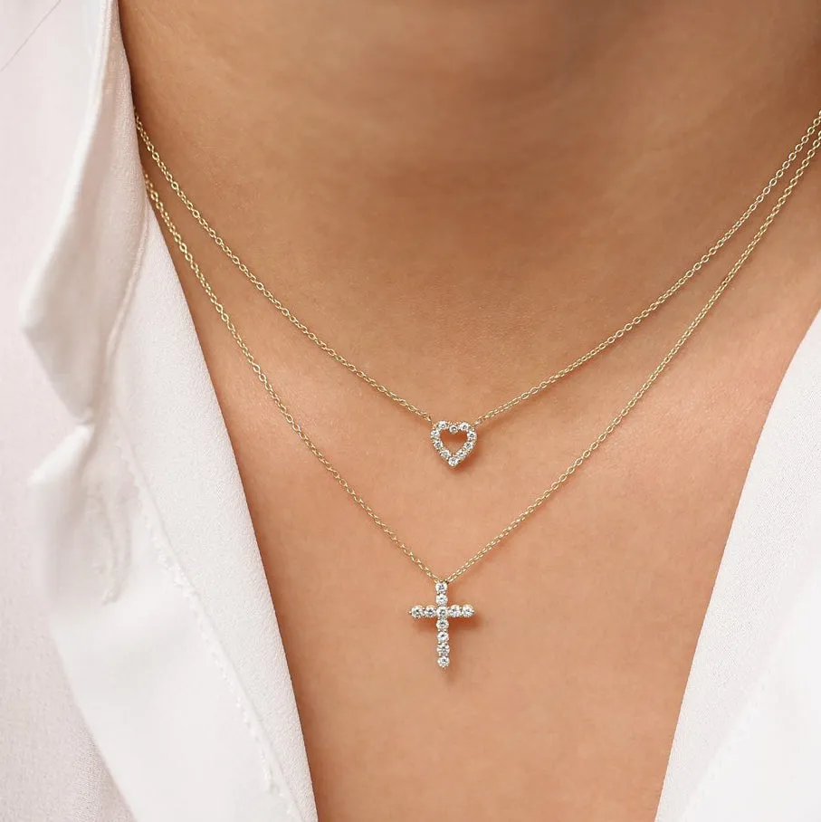 Diamond Cross Necklace - Image 4