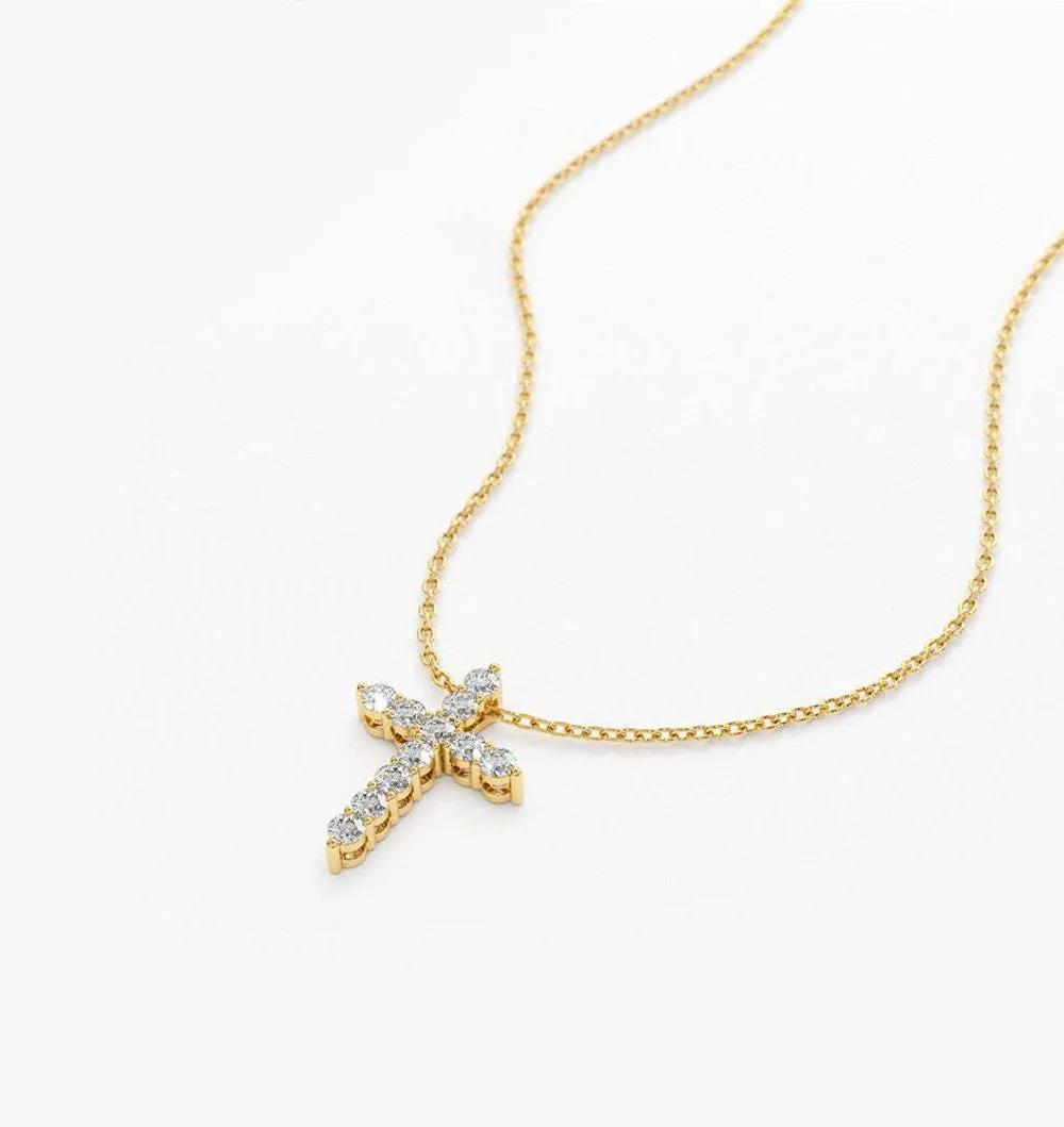 Diamond Cross Necklace - Image 7