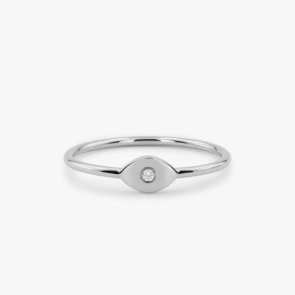 Evil Eye Diamond Ring - Image 2