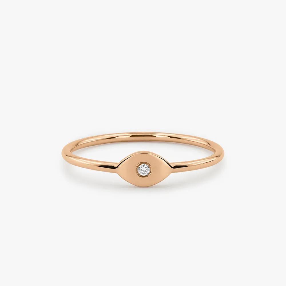 Evil Eye Diamond Ring - Image 4