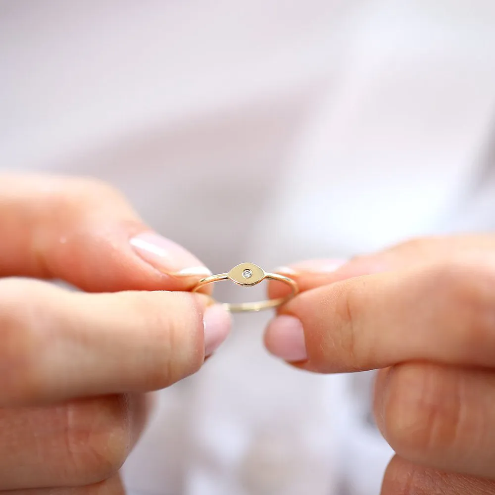 Evil Eye Diamond Ring - Image 6