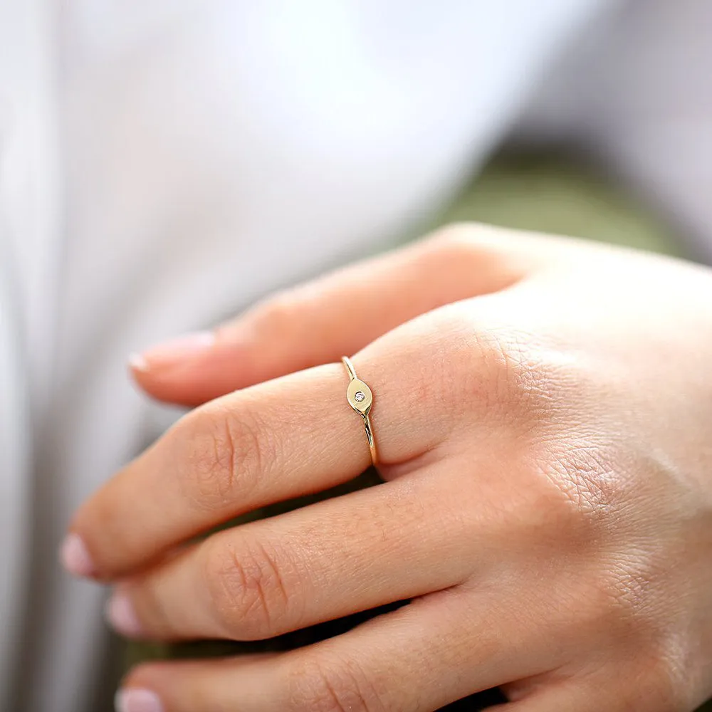 Evil Eye Diamond Ring - Image 7