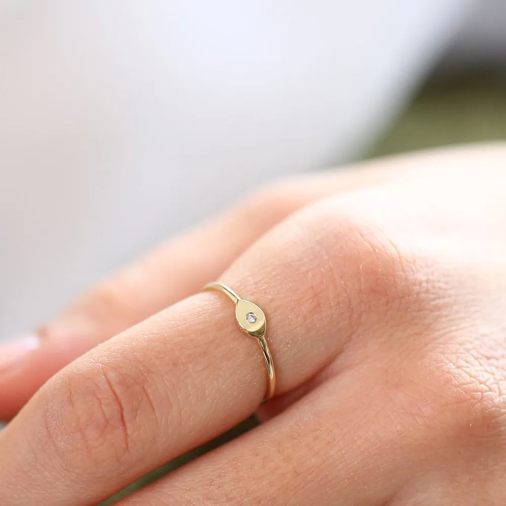 Evil Eye Diamond Ring - Image 8