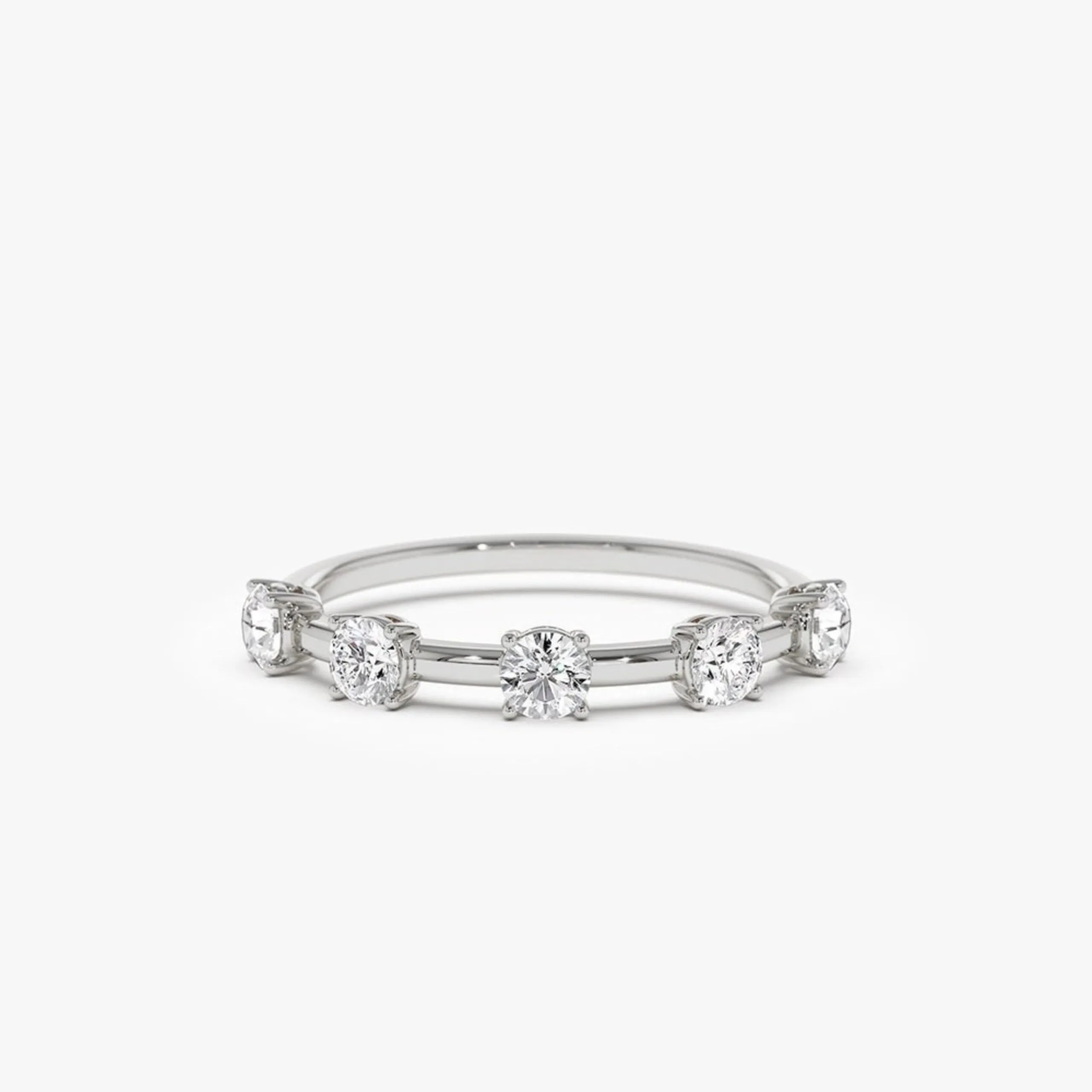 Five Stone Prong Setting Diamond Ring 0.50ctw - Image 7