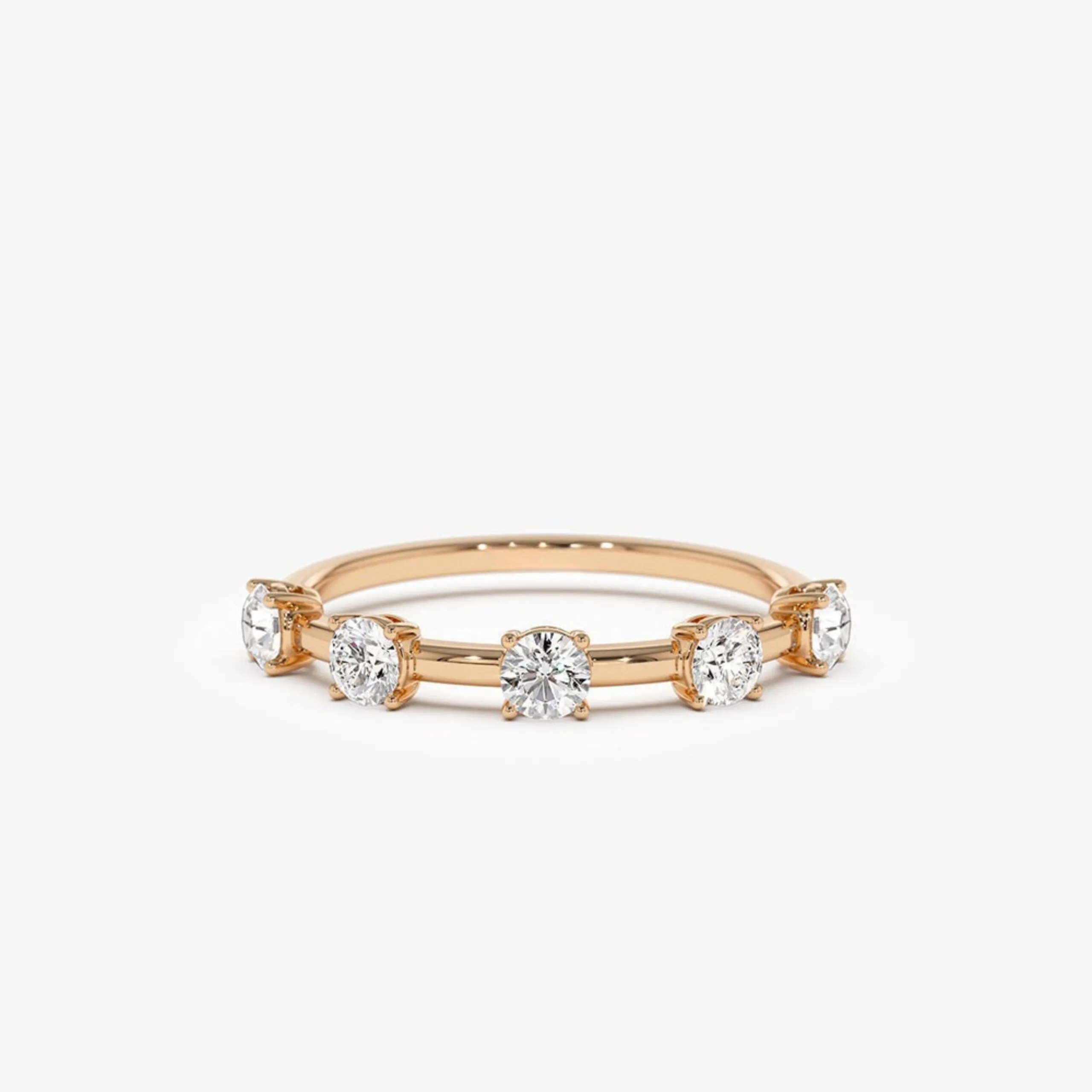 Five Stone Prong Setting Diamond Ring 0.50ctw - Image 8