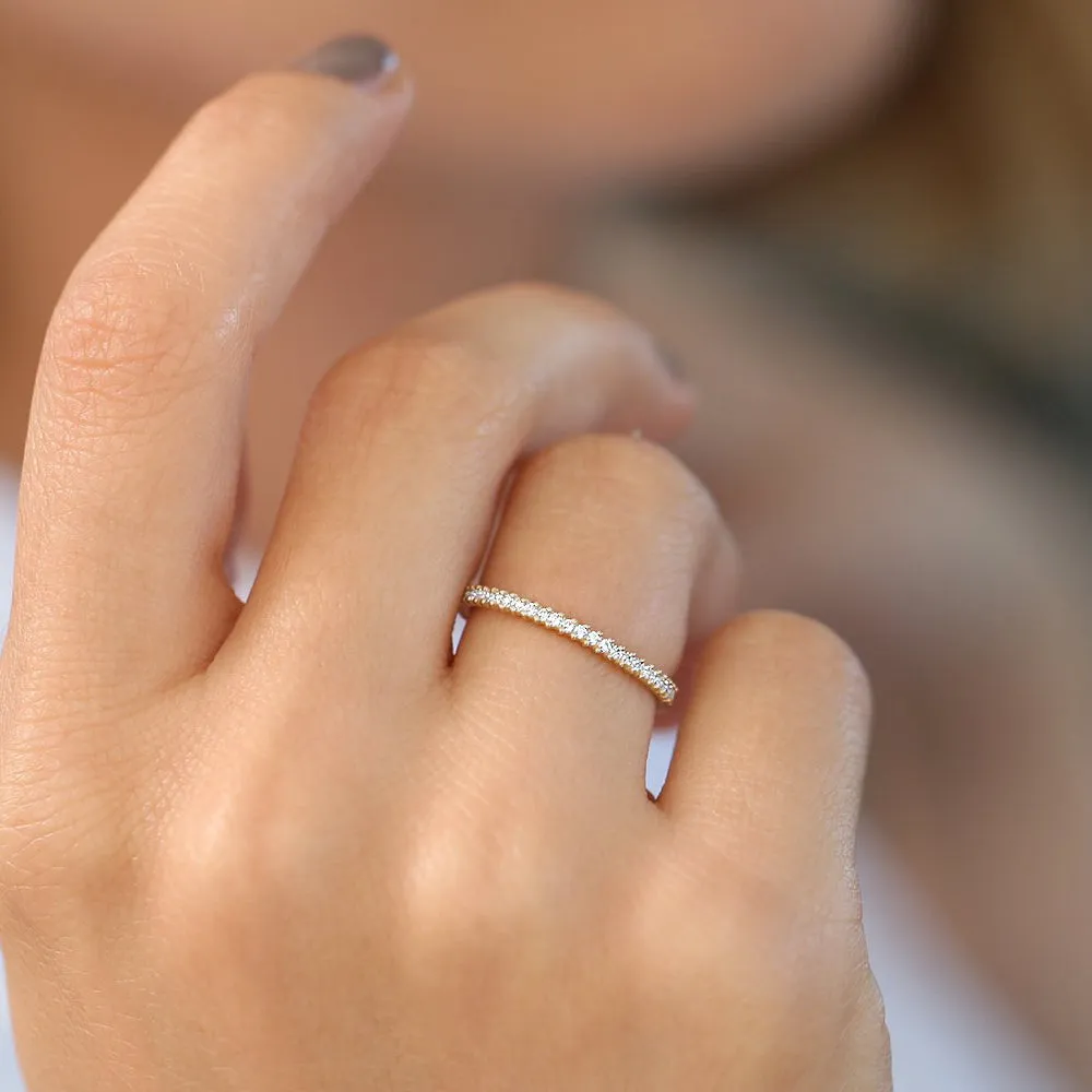 Full Eternity Petite Diamond Ring - Image 4