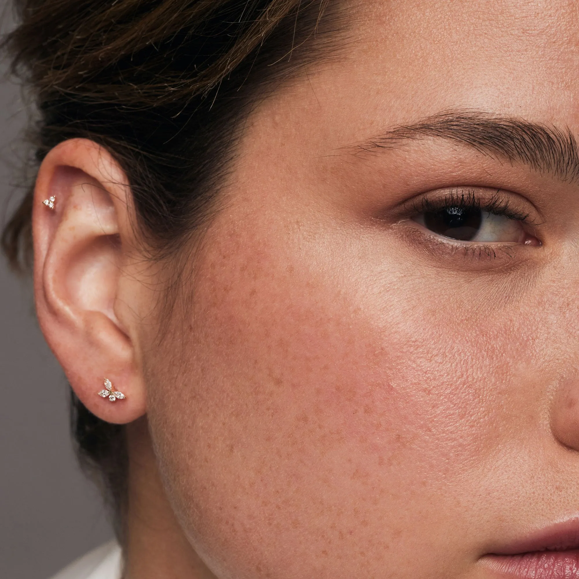 Marquise Diamond Cluster Studs 1 - Image 3