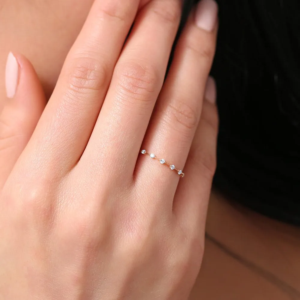 Petite Diamond Wedding Ring - Image 2