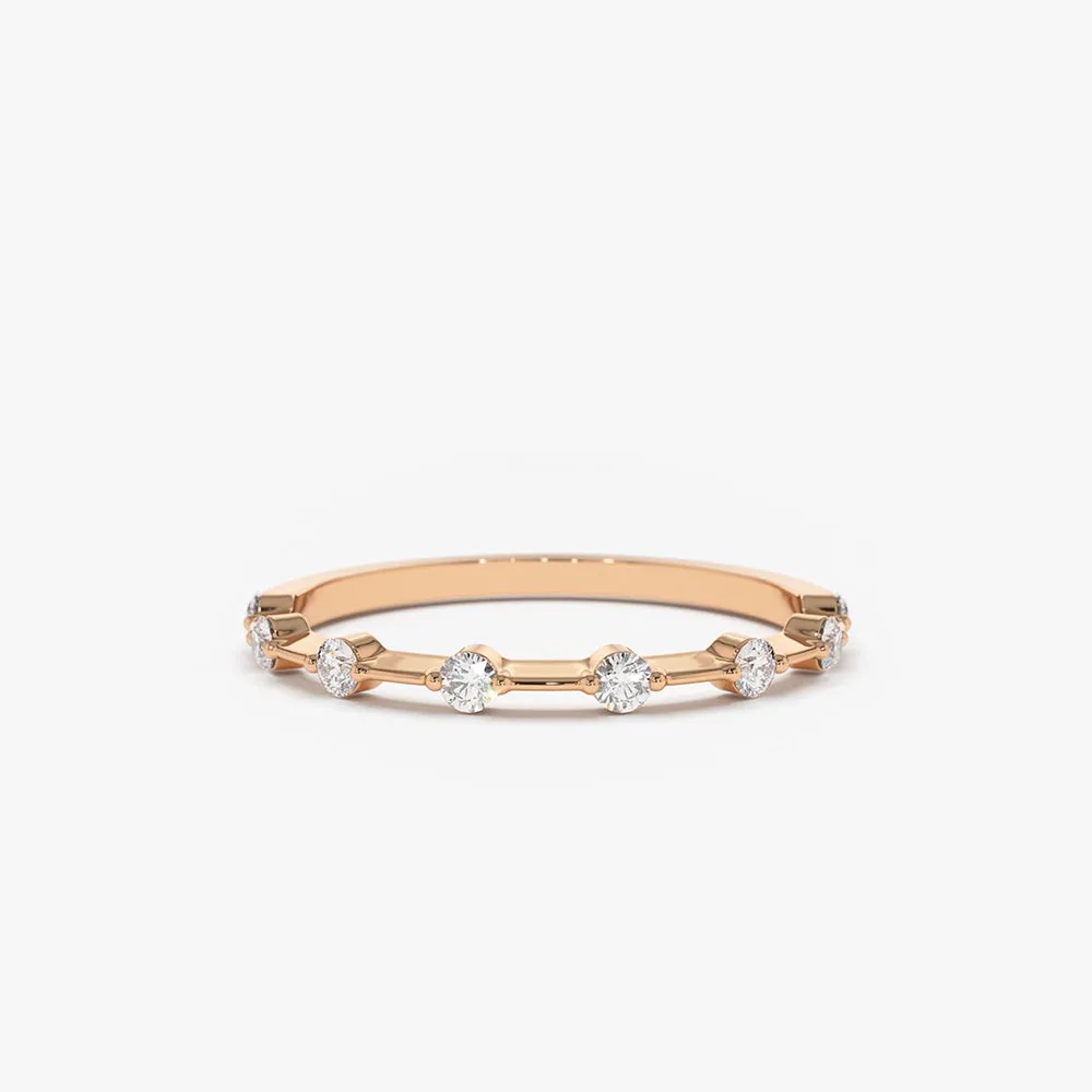 Petite Diamond Wedding Ring - Image 4