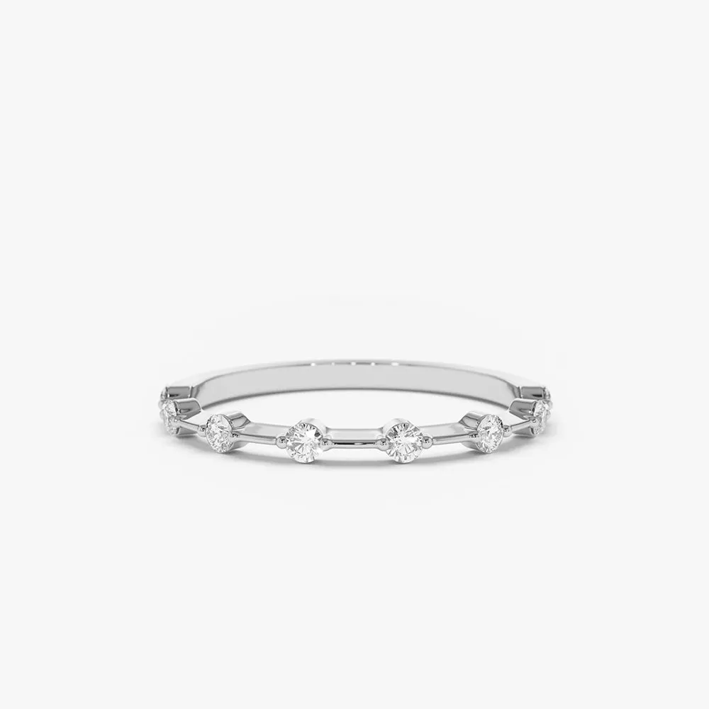 Petite Diamond Wedding Ring - Image 5