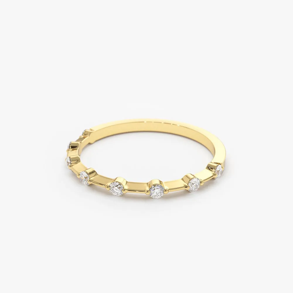 Petite Diamond Wedding Ring - Image 6