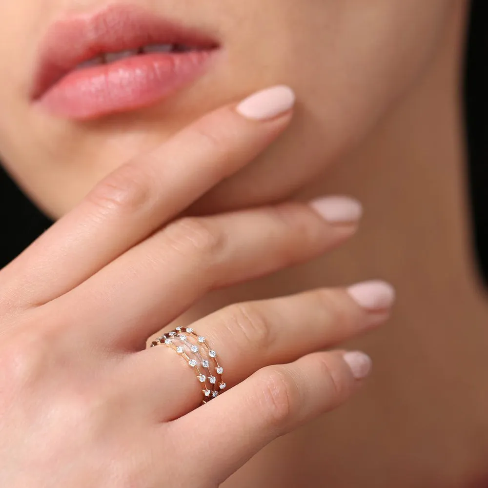 Petite Diamond Wedding Ring - Image 7