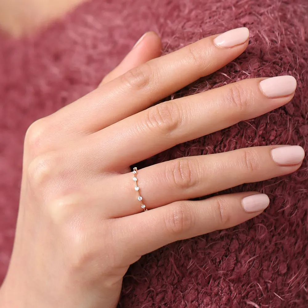 Petite Diamond Wedding Ring - Image 10