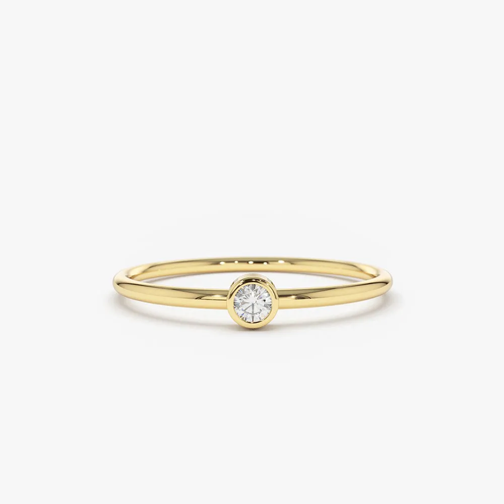 Round Solitaire Diamond Ring