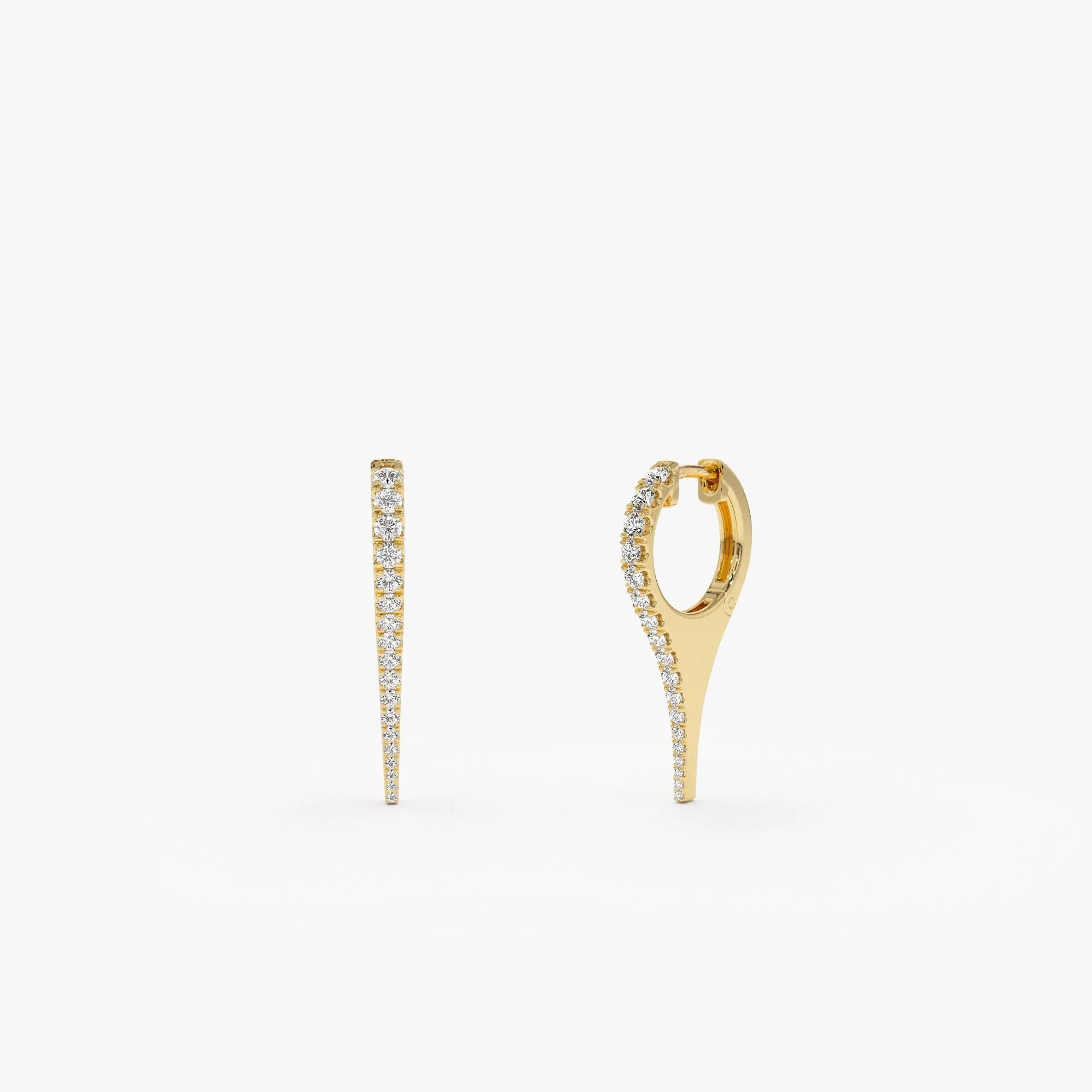 Small Diamond Dagger Earrings