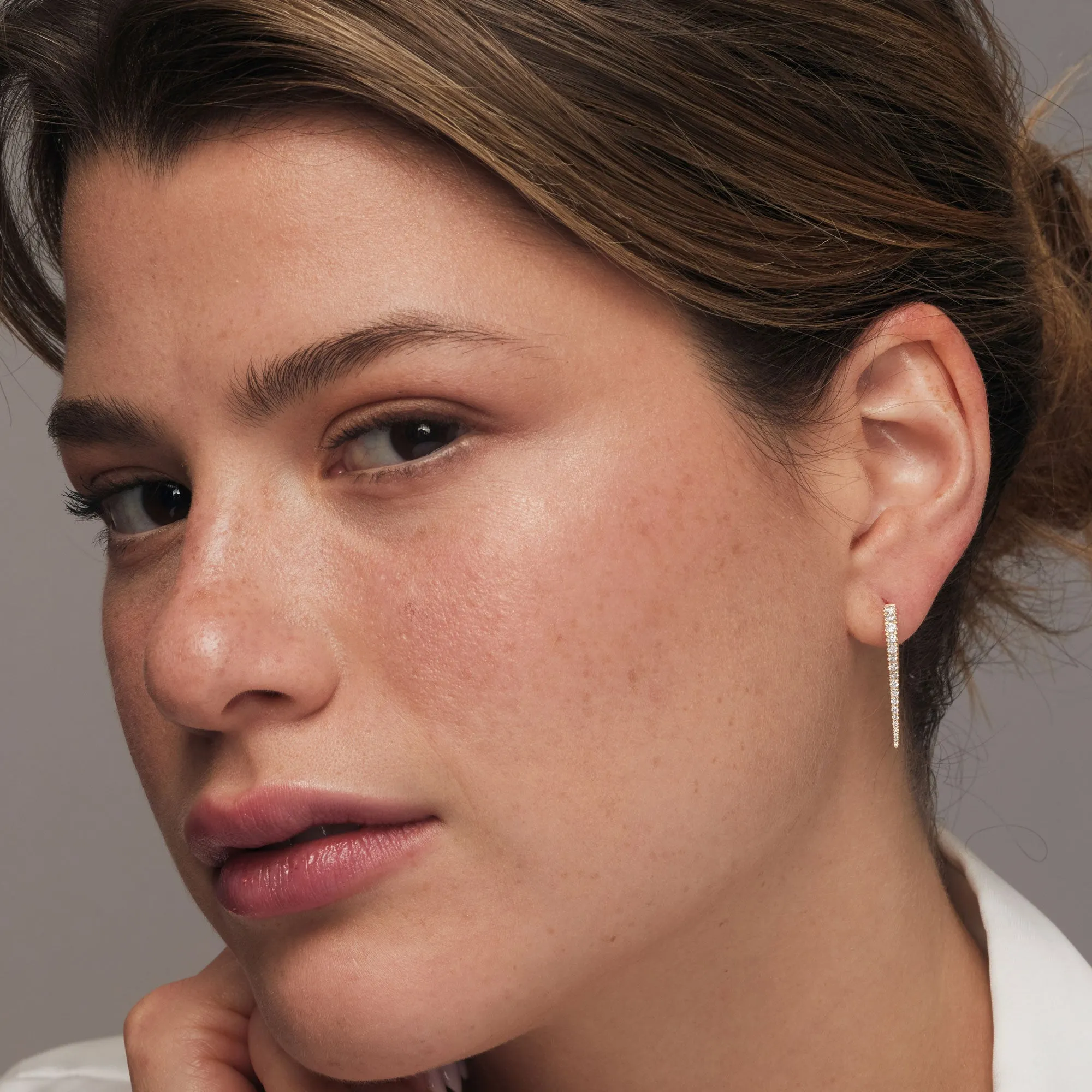 Small Diamond Dagger Earrings - Image 6