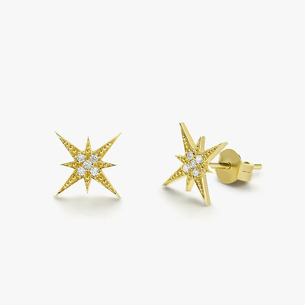 Starburst Diamond Earrings
