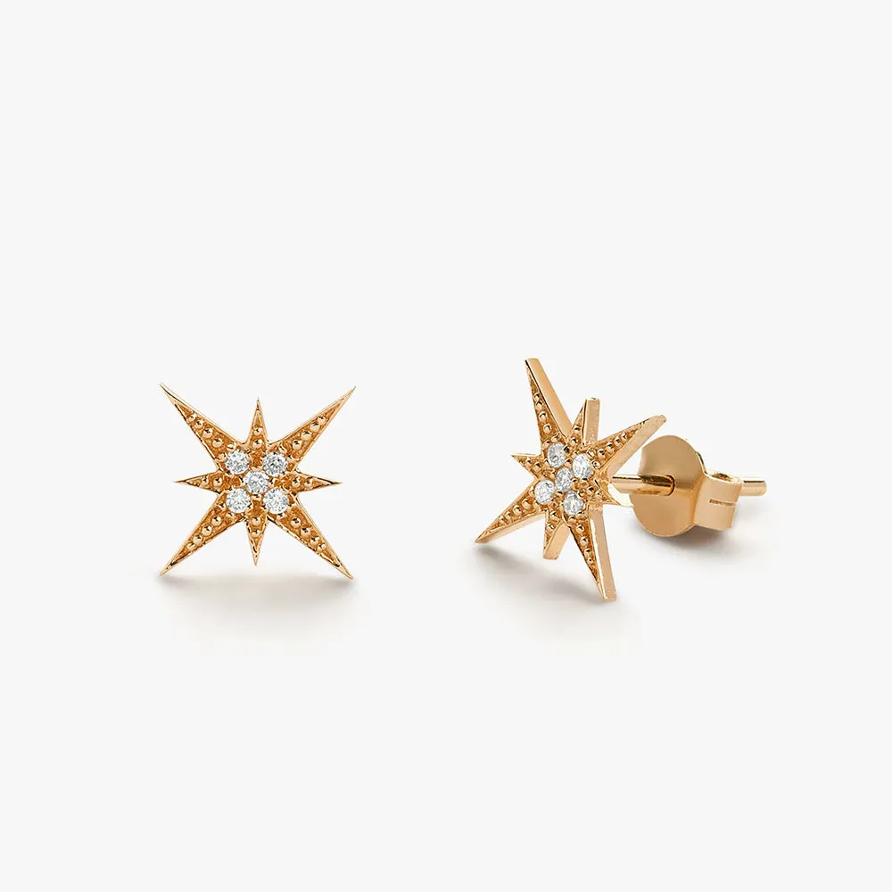 Starburst Diamond Earrings - Image 6