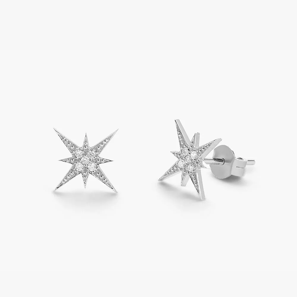 Starburst Diamond Earrings - Image 2
