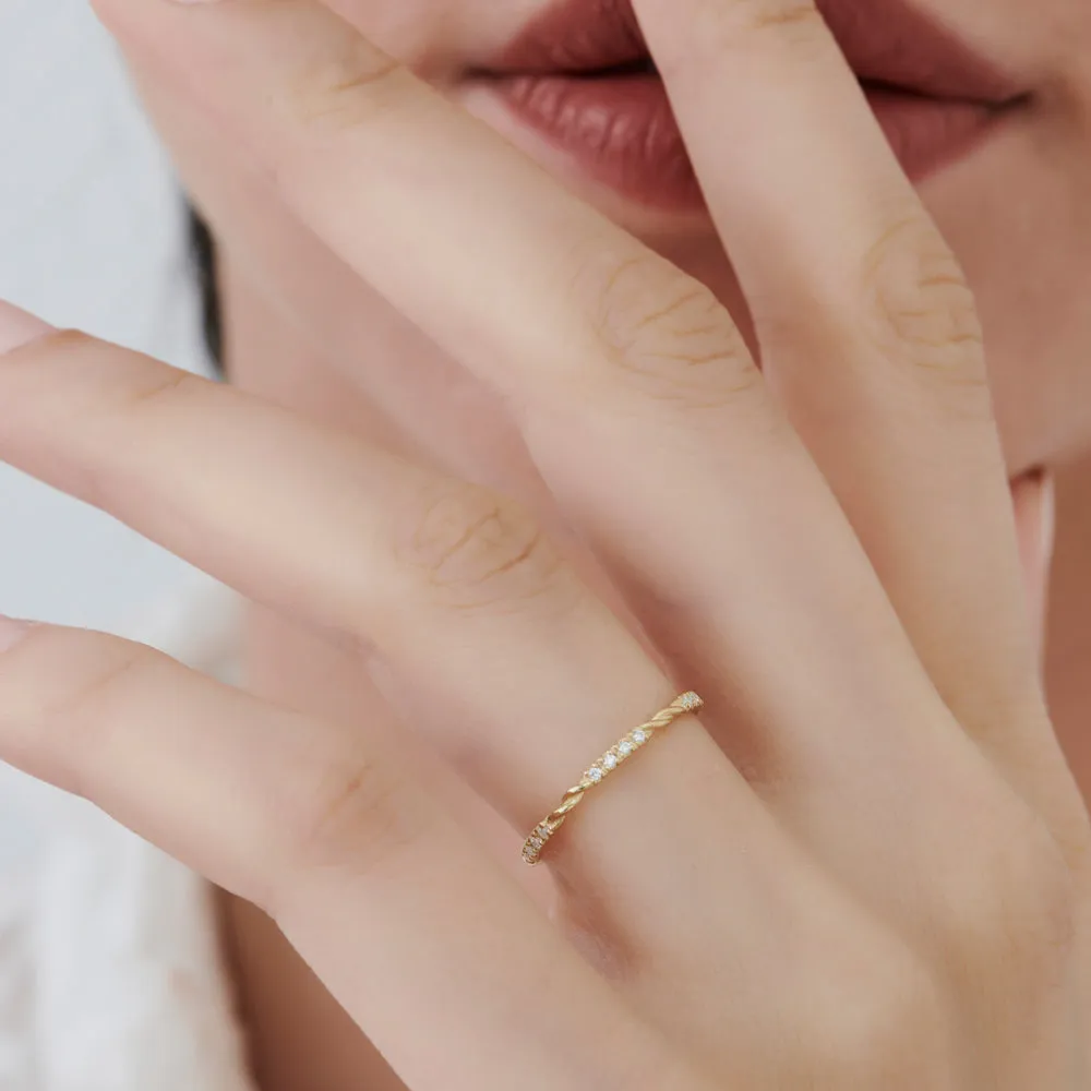 Twisted Rope 34 Eternity Diamond Ring - Image 6