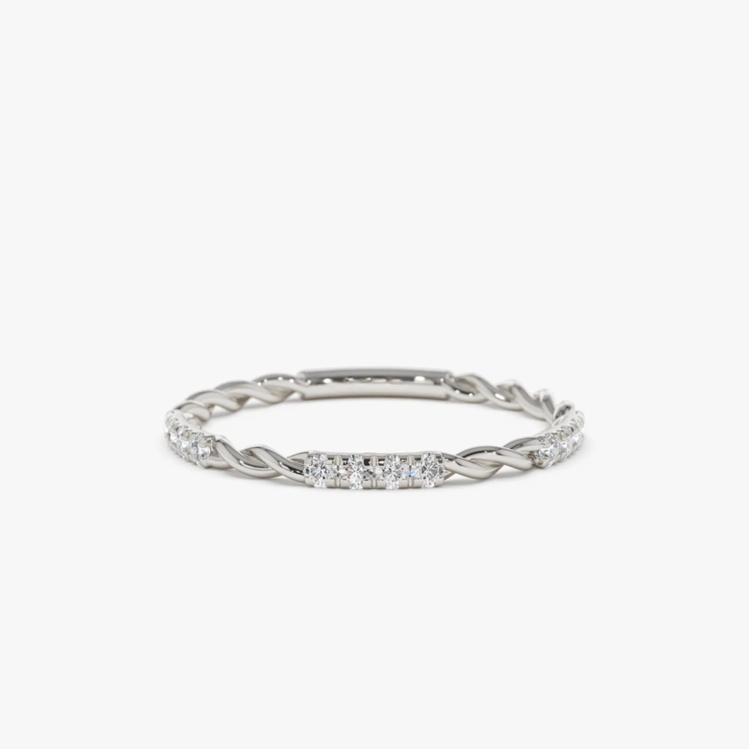 Twisted Rope 34 Eternity Diamond Ring - Image 2