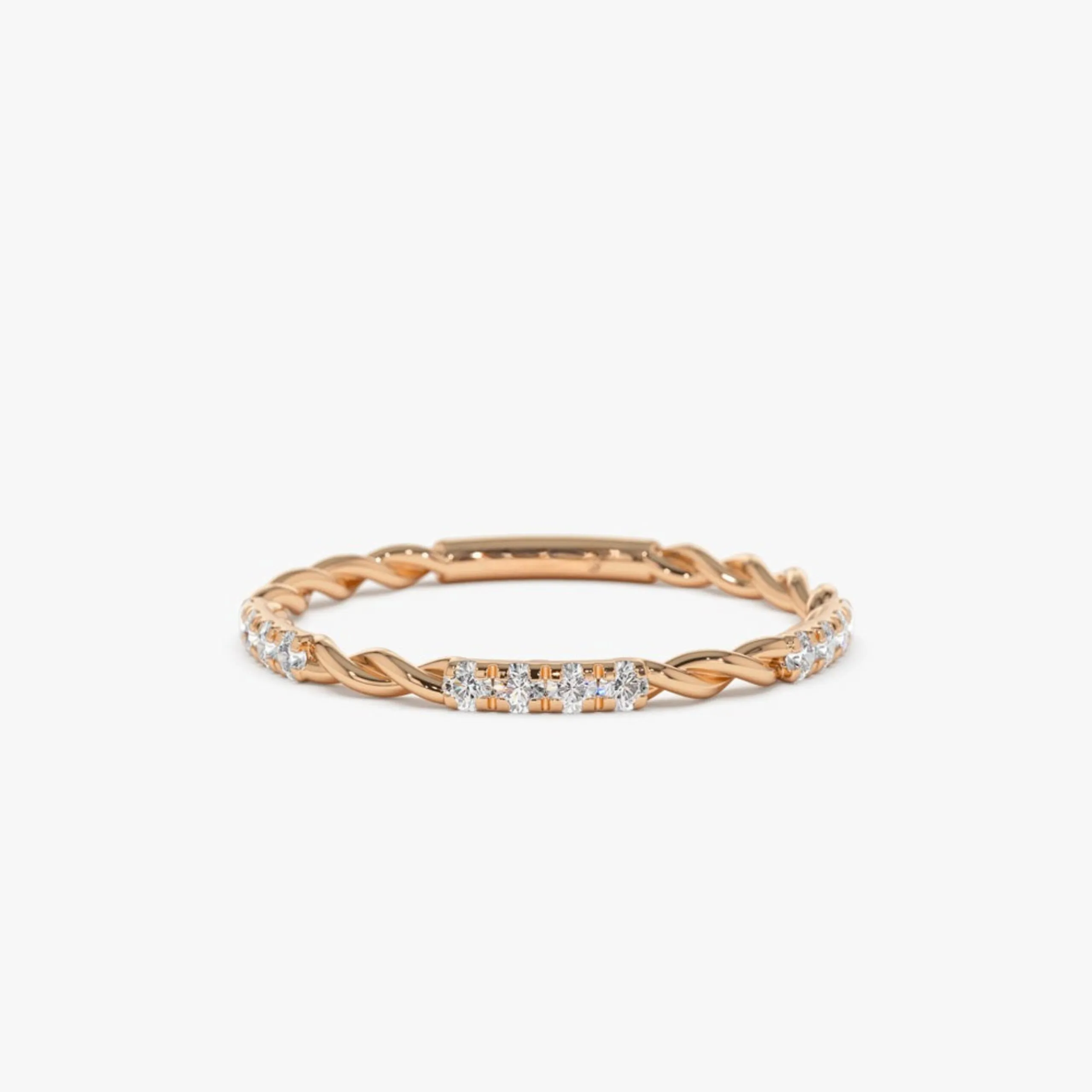 Twisted Rope 34 Eternity Diamond Ring - Image 3