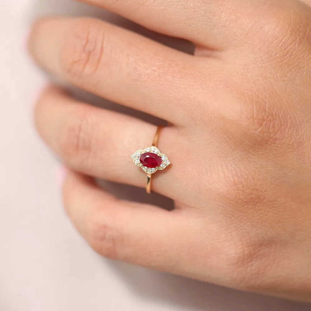 Victorian Genuine Ruby Ring - Image 3