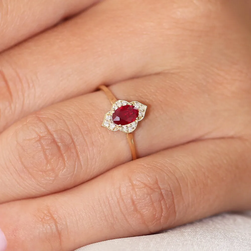 Victorian Genuine Ruby Ring - Image 4