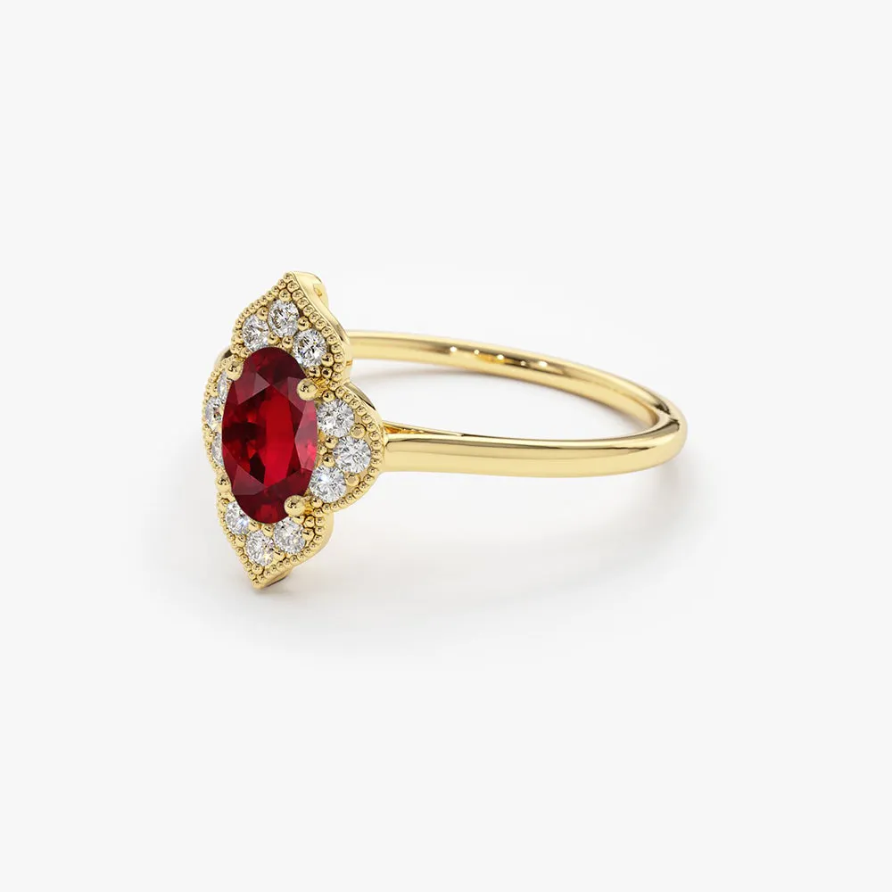Victorian Genuine Ruby Ring - Image 9